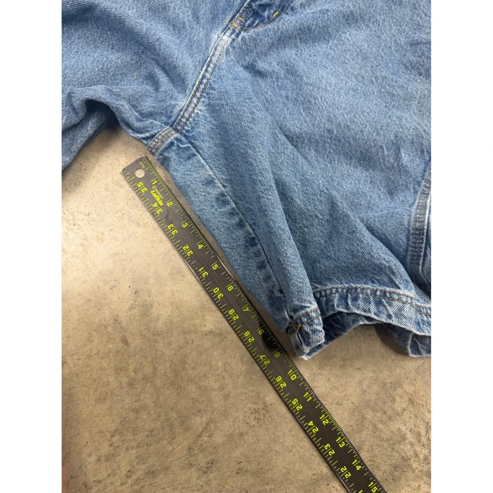 Vintage Carhartt Style Carpentar Jorts Mens 32 Blue Baggy Y2K Workwear